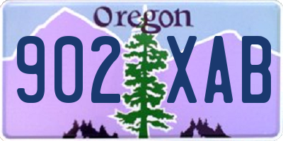 OR license plate 902XAB
