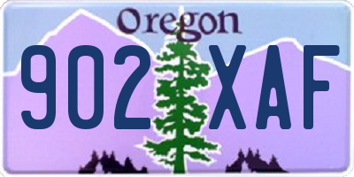 OR license plate 902XAF