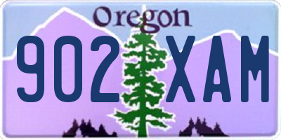 OR license plate 902XAM