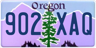OR license plate 902XAQ