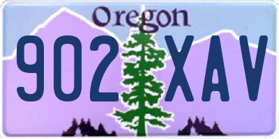 OR license plate 902XAV