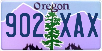OR license plate 902XAX