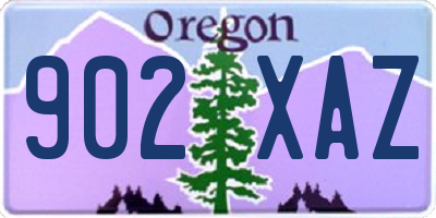 OR license plate 902XAZ