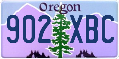 OR license plate 902XBC