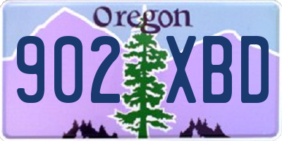 OR license plate 902XBD