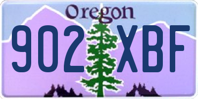 OR license plate 902XBF
