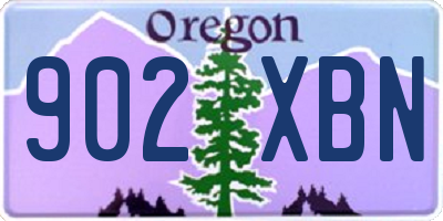 OR license plate 902XBN