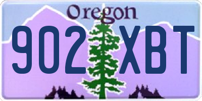 OR license plate 902XBT
