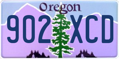 OR license plate 902XCD