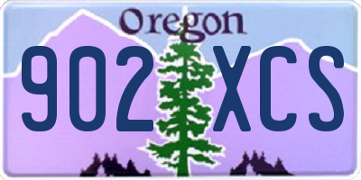 OR license plate 902XCS