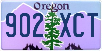OR license plate 902XCT