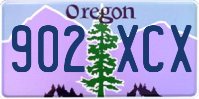 OR license plate 902XCX