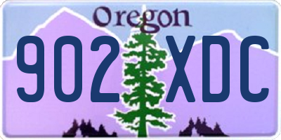 OR license plate 902XDC