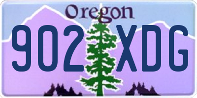 OR license plate 902XDG
