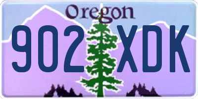 OR license plate 902XDK