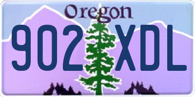 OR license plate 902XDL