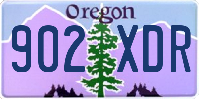 OR license plate 902XDR