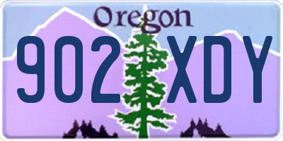 OR license plate 902XDY