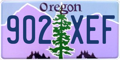 OR license plate 902XEF