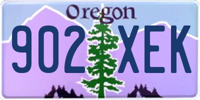 OR license plate 902XEK