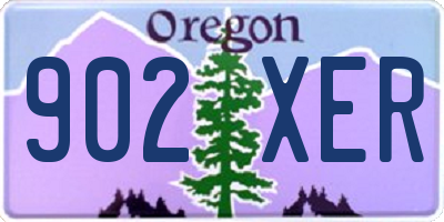 OR license plate 902XER