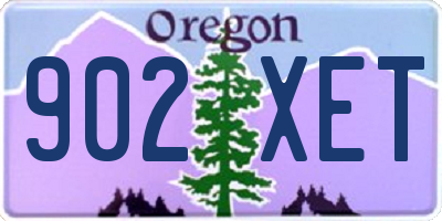 OR license plate 902XET