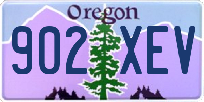 OR license plate 902XEV
