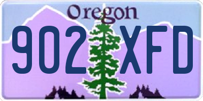OR license plate 902XFD