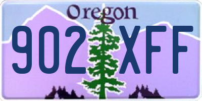 OR license plate 902XFF