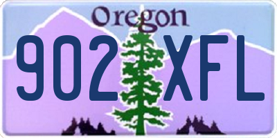 OR license plate 902XFL