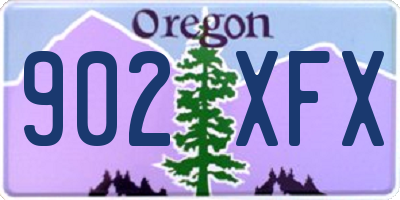 OR license plate 902XFX