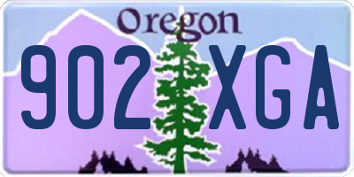 OR license plate 902XGA