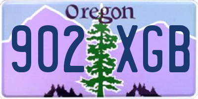 OR license plate 902XGB