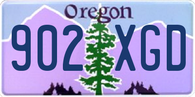 OR license plate 902XGD