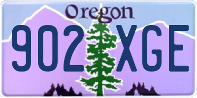 OR license plate 902XGE