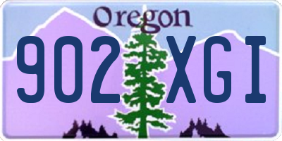 OR license plate 902XGI