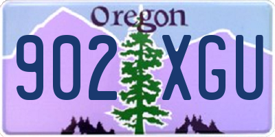 OR license plate 902XGU