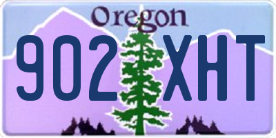 OR license plate 902XHT
