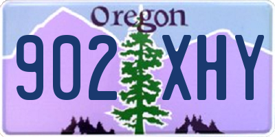OR license plate 902XHY
