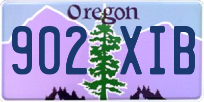OR license plate 902XIB