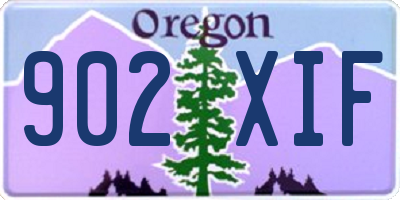 OR license plate 902XIF
