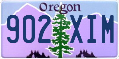 OR license plate 902XIM