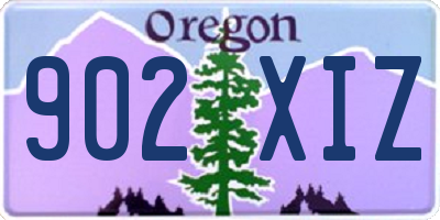 OR license plate 902XIZ