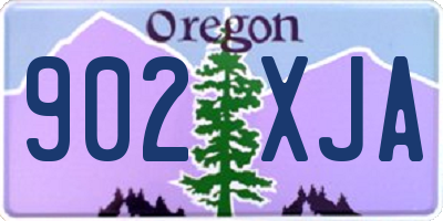 OR license plate 902XJA