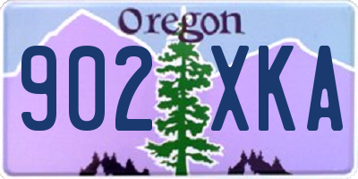 OR license plate 902XKA