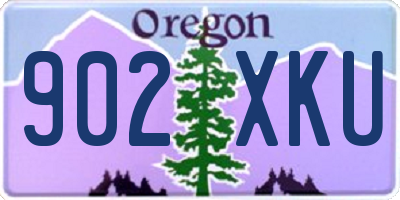 OR license plate 902XKU