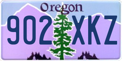 OR license plate 902XKZ