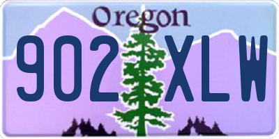 OR license plate 902XLW