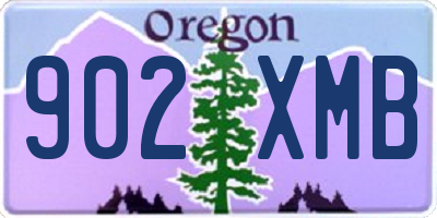 OR license plate 902XMB