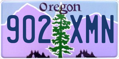 OR license plate 902XMN